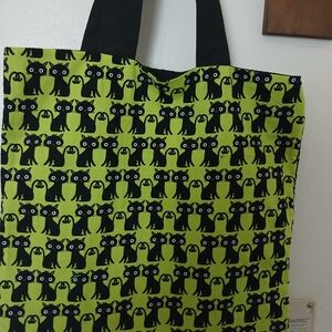 Black Cat Pattern Tote Bag
